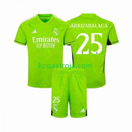 Billiga Fotbollströjor Real Madrid Kepa Arrizabalaga 25 Målvakt Barn Hemma tröja 2023/24 Kortärmad